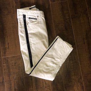 Zara tuxedo straight leg jeans